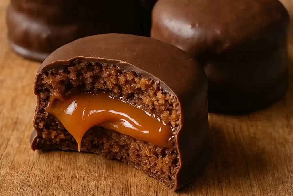 Pão de mel caseiro com cobertura de chocolate e recheio de doce de leite. Receita fácil, macia e aromática, com dicas de recheios como brigadeiro, ganache e geleia. Perfeita para vender ou saborear em casa.