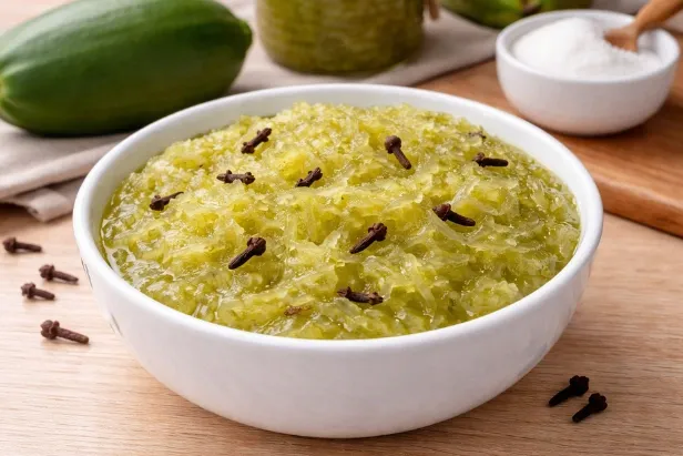 Como fazer doce de mamão verde ralado caseiro fácil e rápido