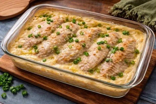 Aprenda como fazer filé de tilápia assado com creme de cebola de forma rápida e infalível. Receita prática e saborosa para um prato delicioso em minutos.
