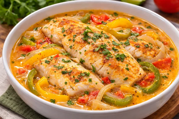 Aprenda a fazer um ensopado de peixe simples e delicioso em poucos minutos. Receita rápida, nutritiva e cheia de sabor, perfeita para o dia a dia. Veja o passo a passo!