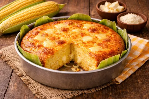 Receita do bolo pamonha com queijo: ingredientes fáceis para um resultado incrível
