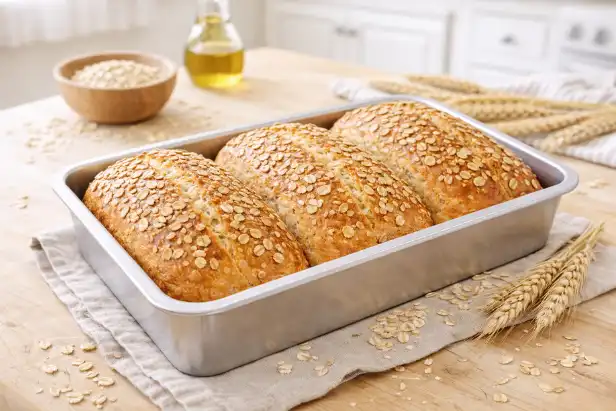 Receita fácil de pão de aveia sem gluten e sem lactose para um café da manhã saudável