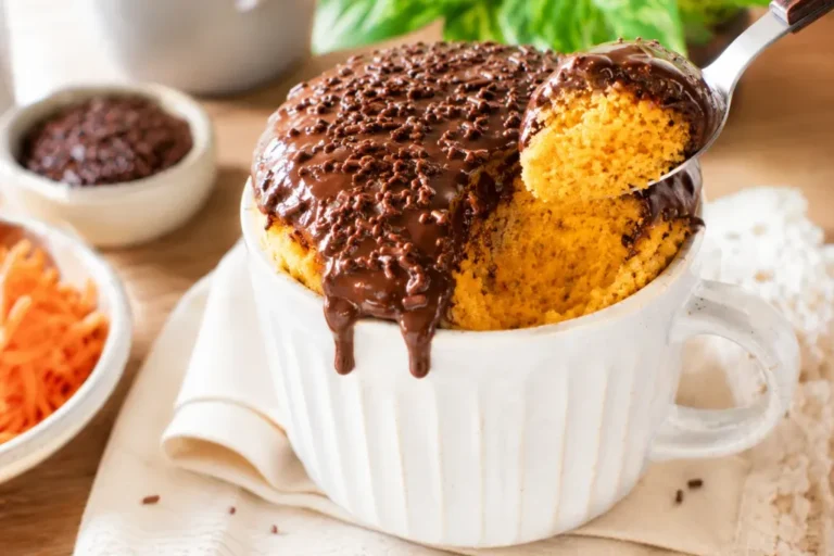 Como fazer bolo de caneca de cenoura rápido e fofo para o café da tarde