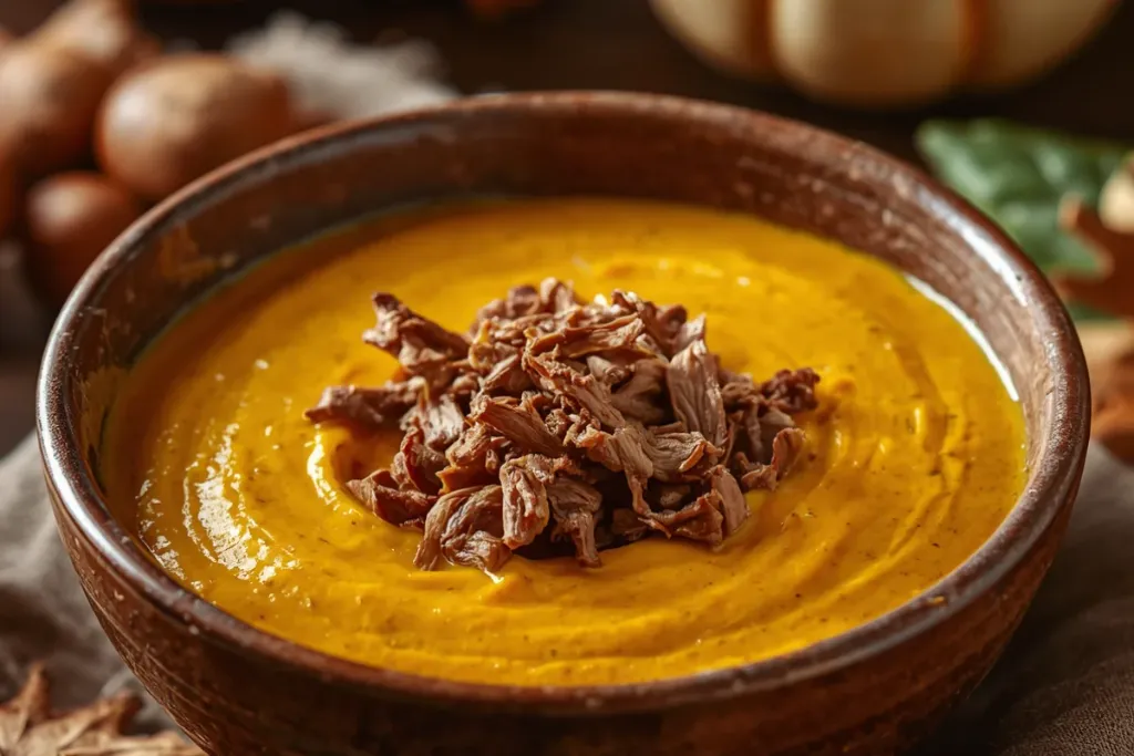 Como preparar um delicioso caldo de abóbora com carne seca passo a passo