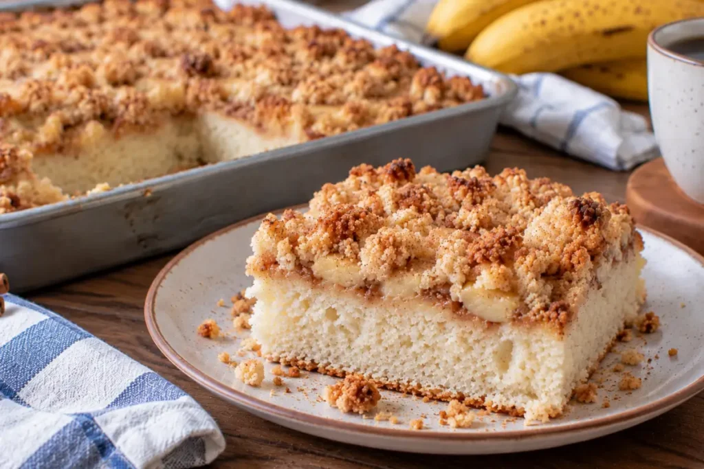A melhor receita de cuca de banana com farofa crocante passo a passo