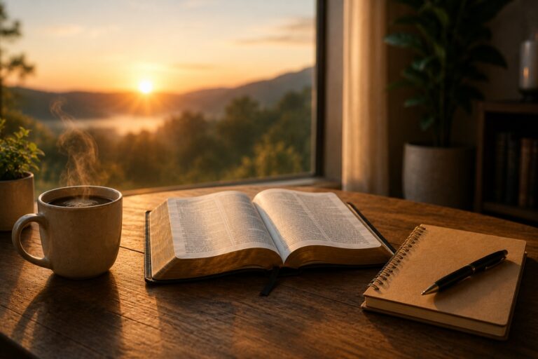 Fortaleça sua fé com um inspirador devocional da manhã. Encontre versículo do dia, reflexão, oração e mensagens de esperança para começar o dia na presença de Deus com paz e confiança.
