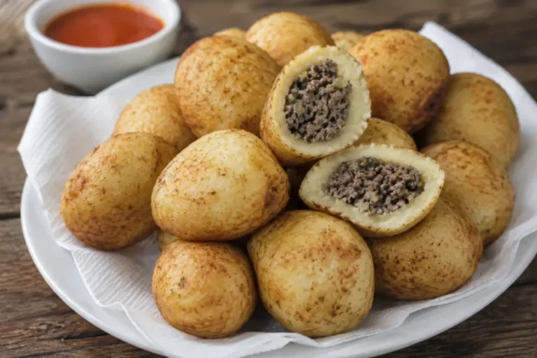 Aprenda como fazer bolinho de batata com carne moída perfeito, com massa macia, recheio suculento, dicas de preparo, variações, molhos e conservação.