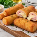 Aprenda a fazer enroladinho frito de presunto e queijo com massa macia, casquinha crocante e dicas para o recheio não escapar.