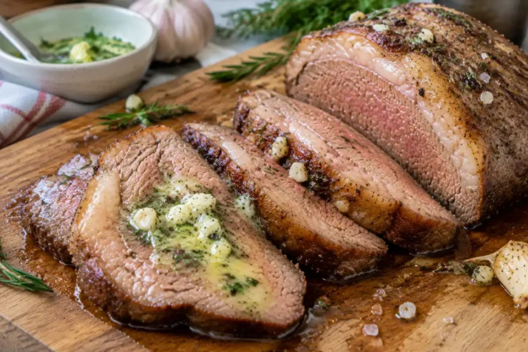 Picanha na manteiga de alho assada no forno, com ervas e sabor irresistível. Aprenda a preparar uma carne dourada para um almoço especial.